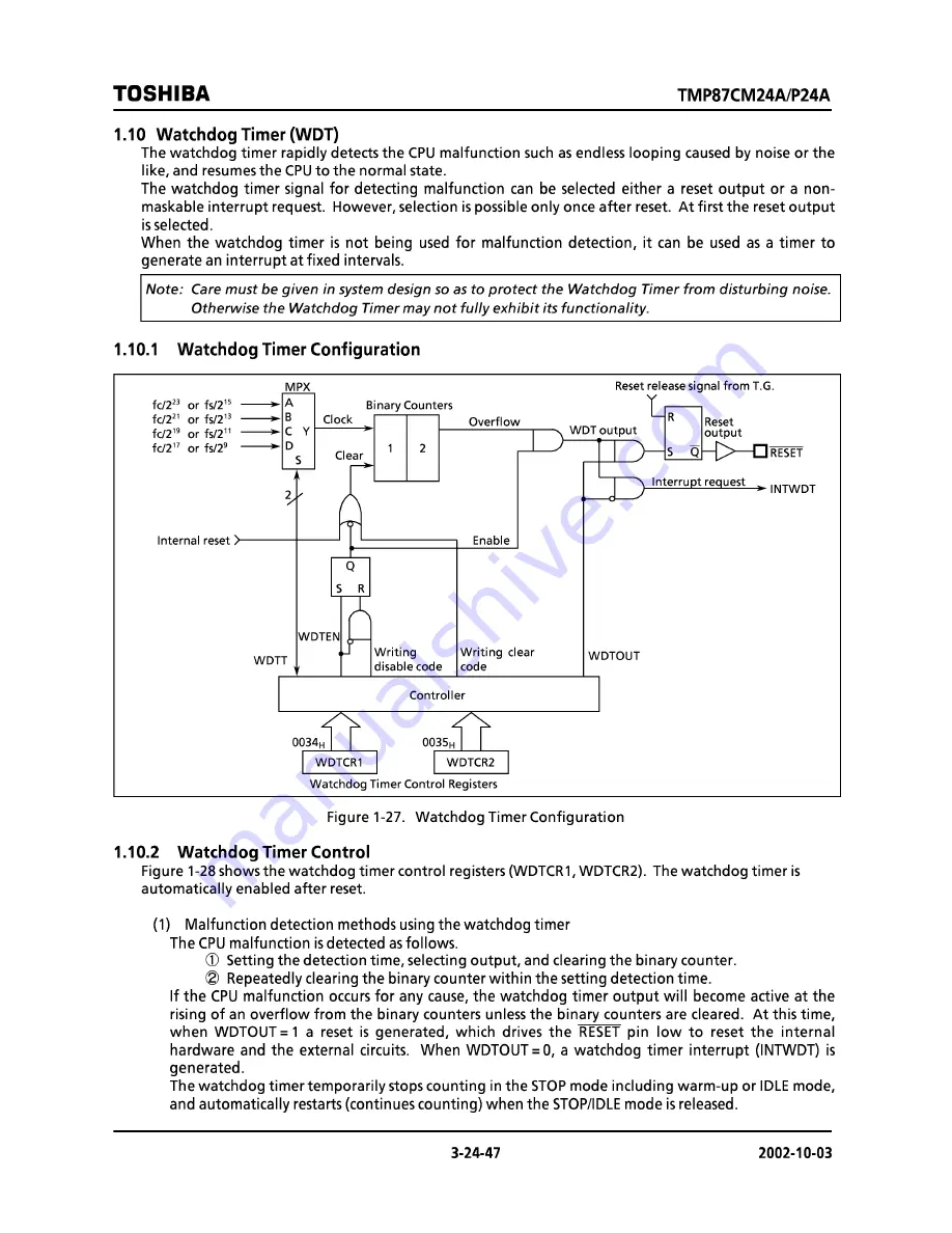 Toshiba TMP87CM24AF Hardware User Manual Download Page 47