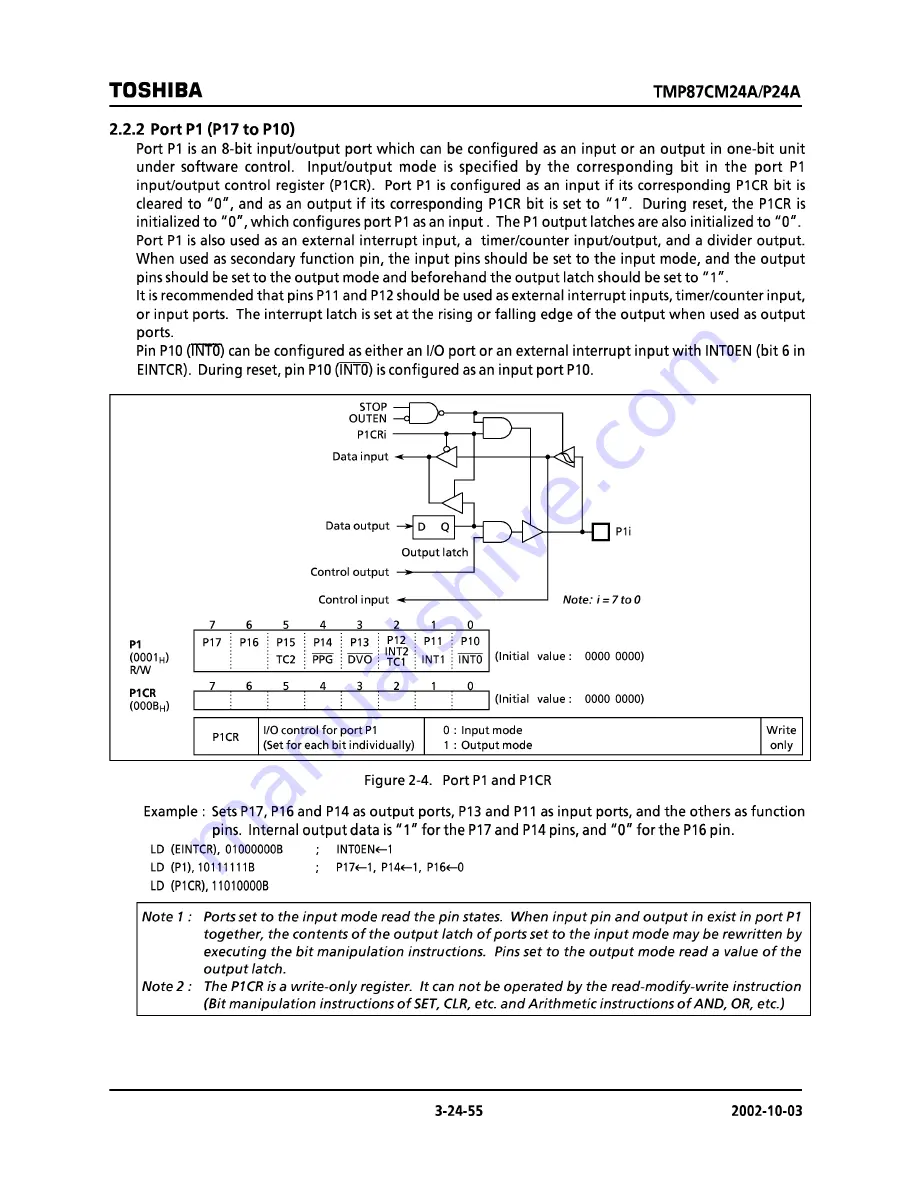 Toshiba TMP87CM24AF Hardware User Manual Download Page 55