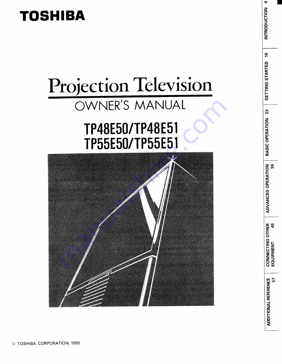 Toshiba TP48E50 Скачать руководство пользователя страница 1