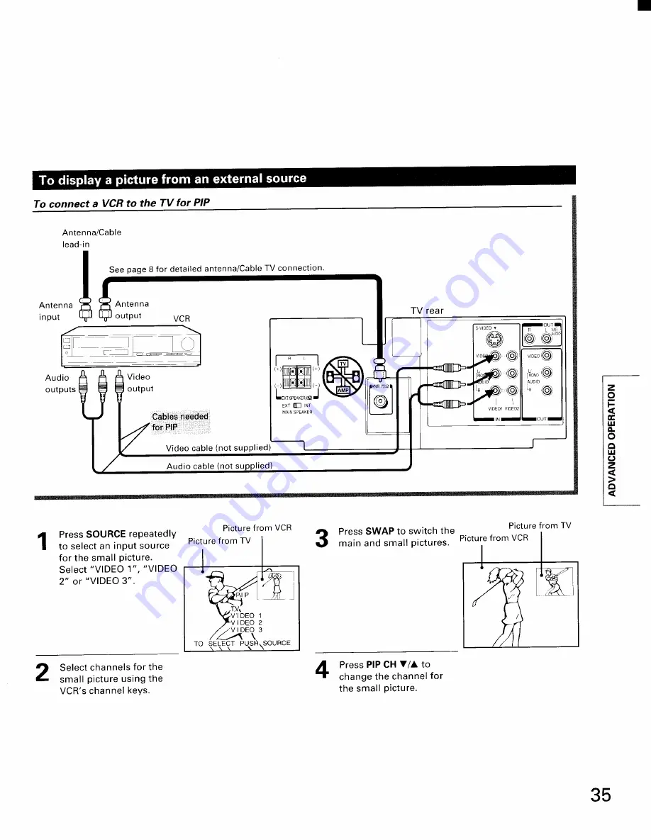 Toshiba TP48E50 Owner'S Manual Download Page 35