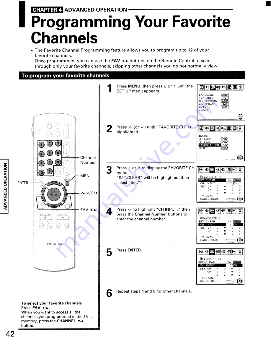 Toshiba TP50F6 Owner'S Manual Download Page 42