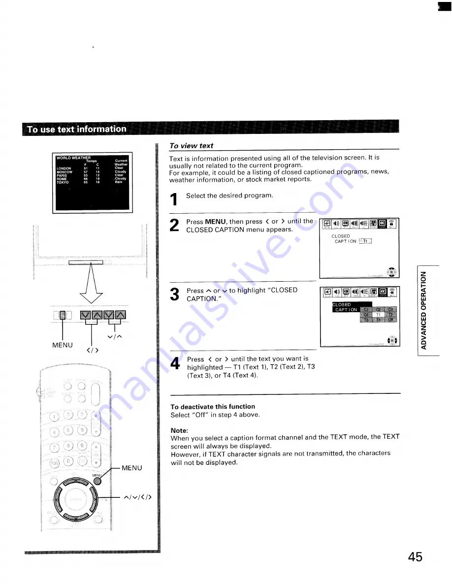 Toshiba TP50F6 Owner'S Manual Download Page 45