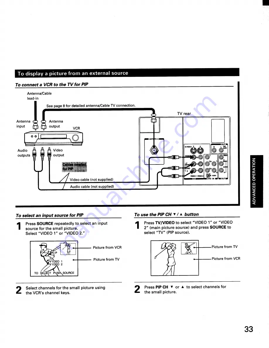 Toshiba TP50H50 Owner'S Manual Download Page 33