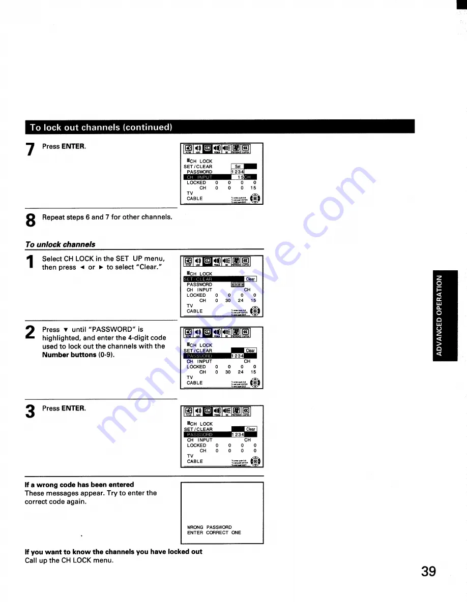 Toshiba TP50H50 Owner'S Manual Download Page 39