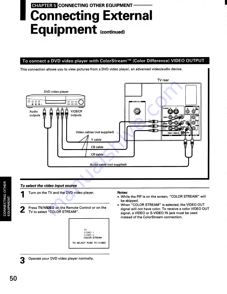 Toshiba TP50H50 Owner'S Manual Download Page 50