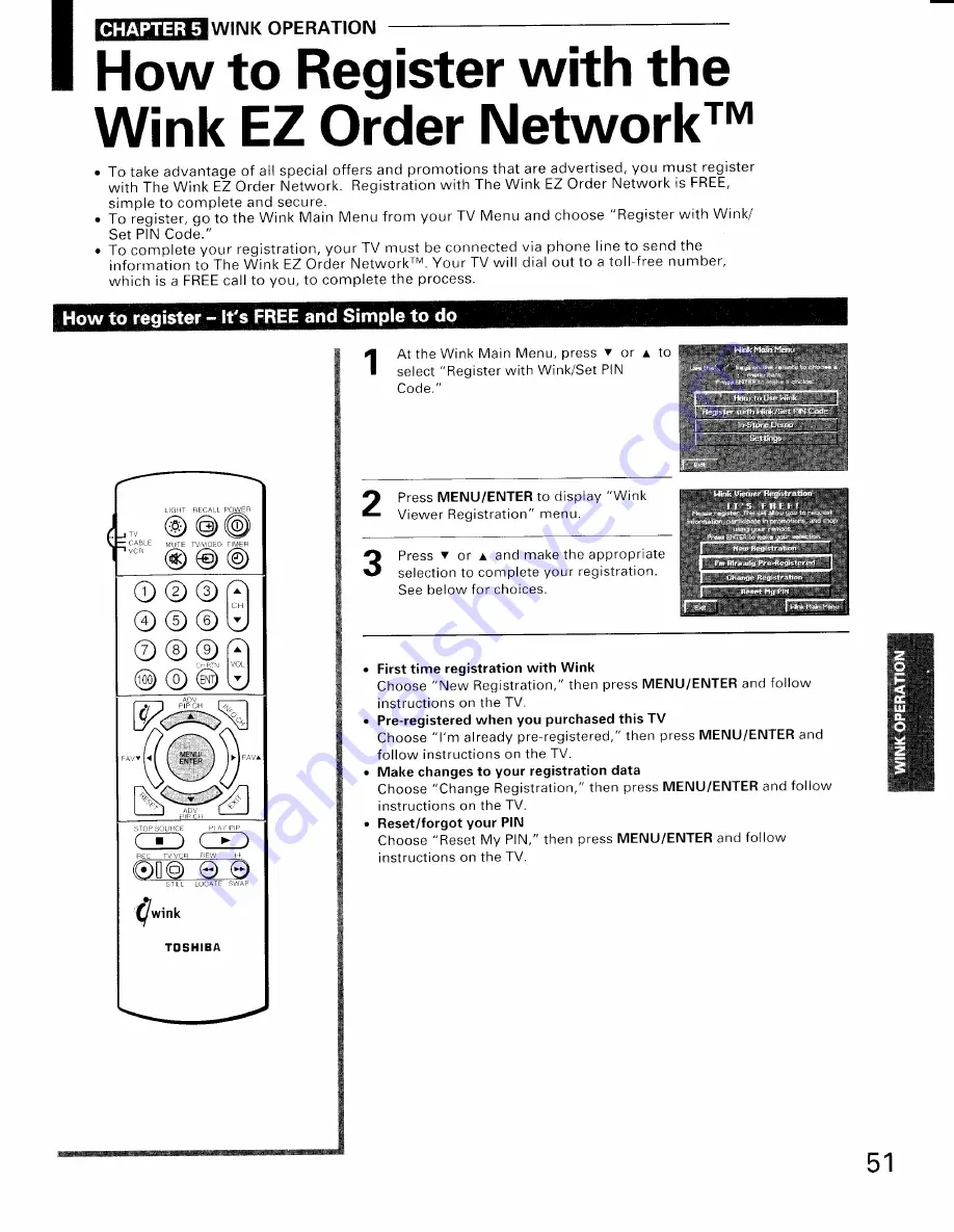 Toshiba TP50H64 Owner'S Manual Download Page 51