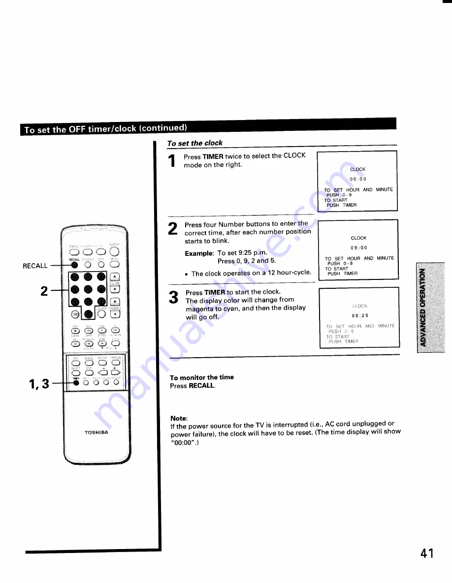 Toshiba TP55C80 Owner'S Manual Download Page 41