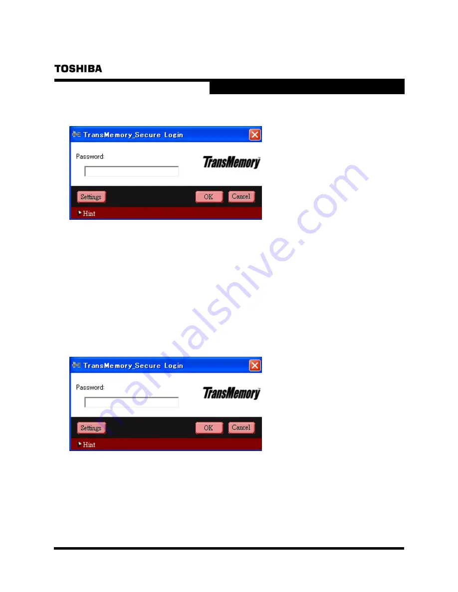 Toshiba TRANSMEMORY U2P Скачать руководство пользователя страница 14