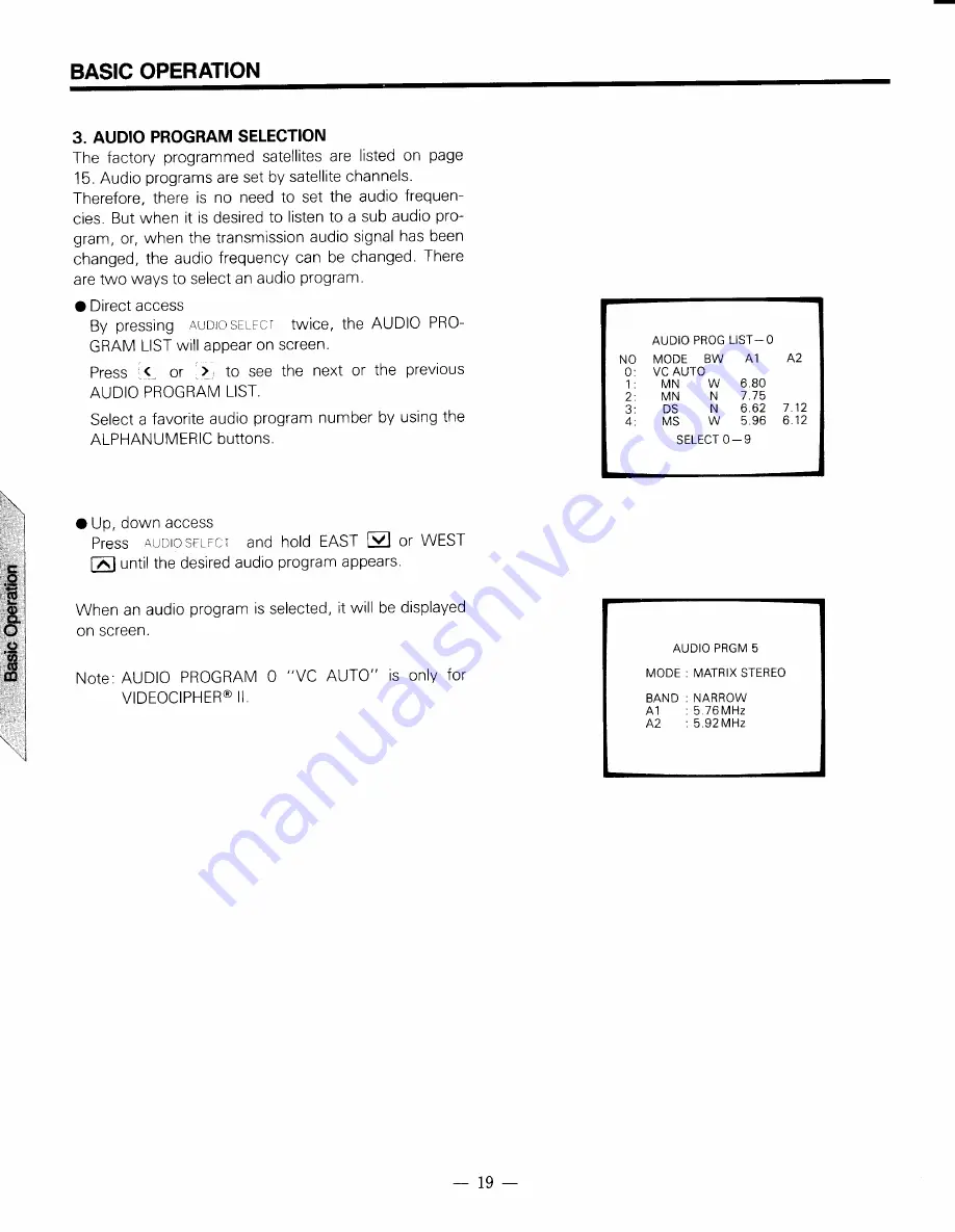 Toshiba TRX-100 Installating And Operation Manual Download Page 20