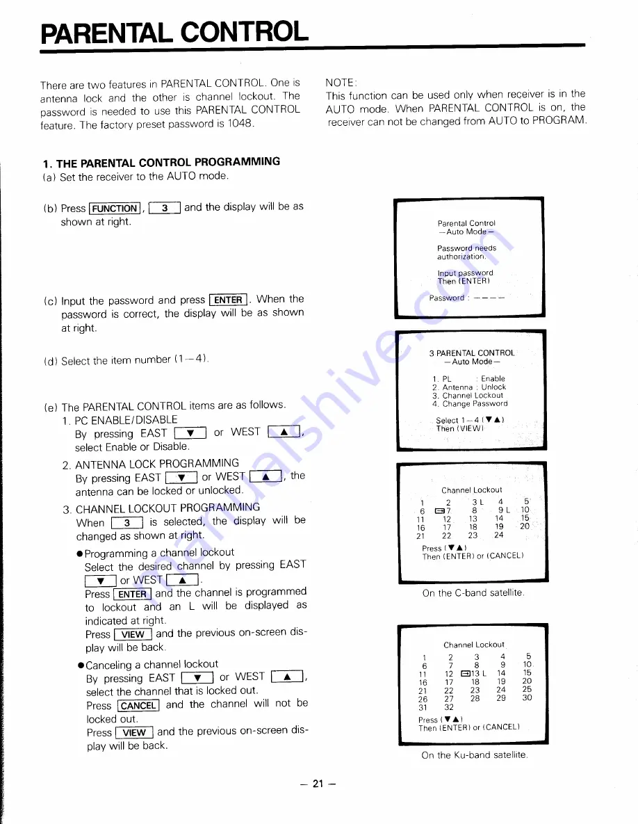 Toshiba TRX-1420 Owner'S Manual Download Page 22