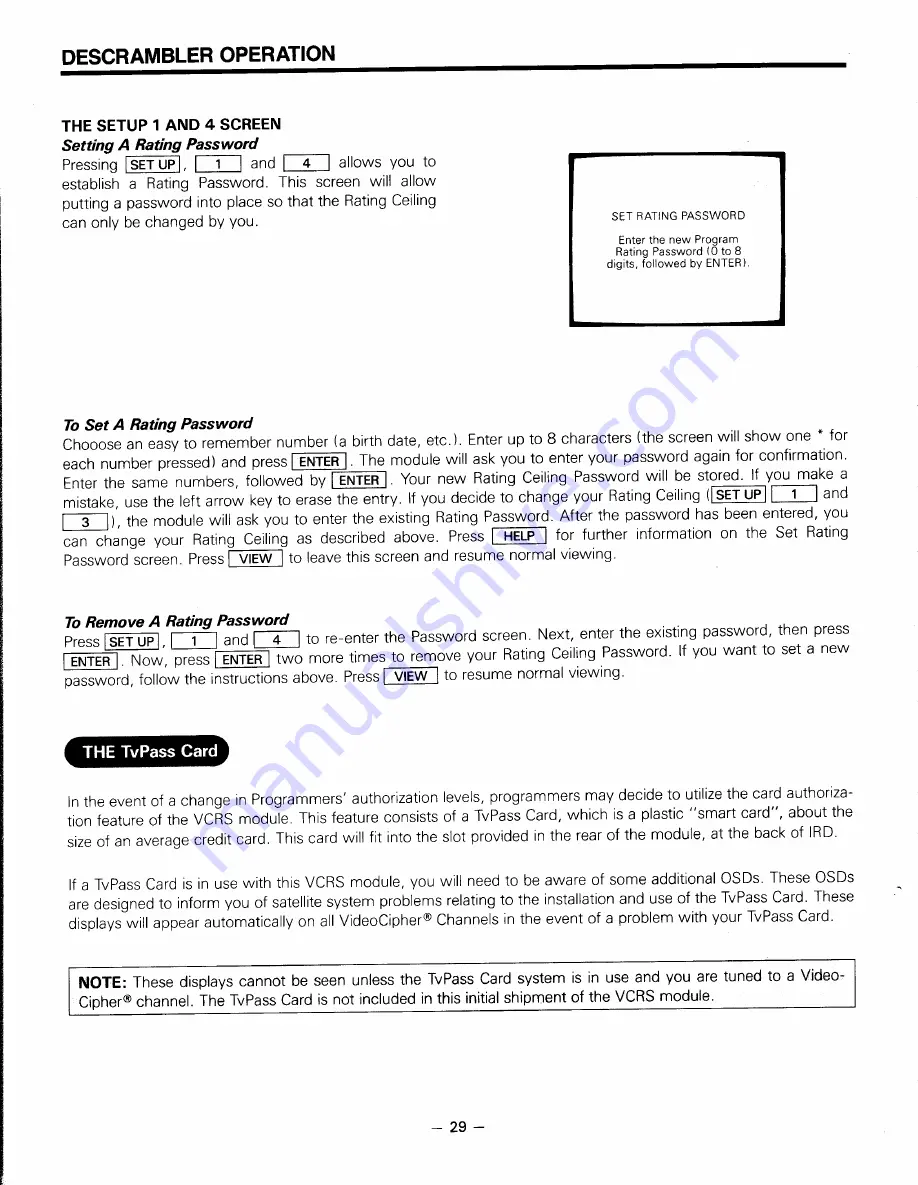 Toshiba TRX-1420 Owner'S Manual Download Page 30