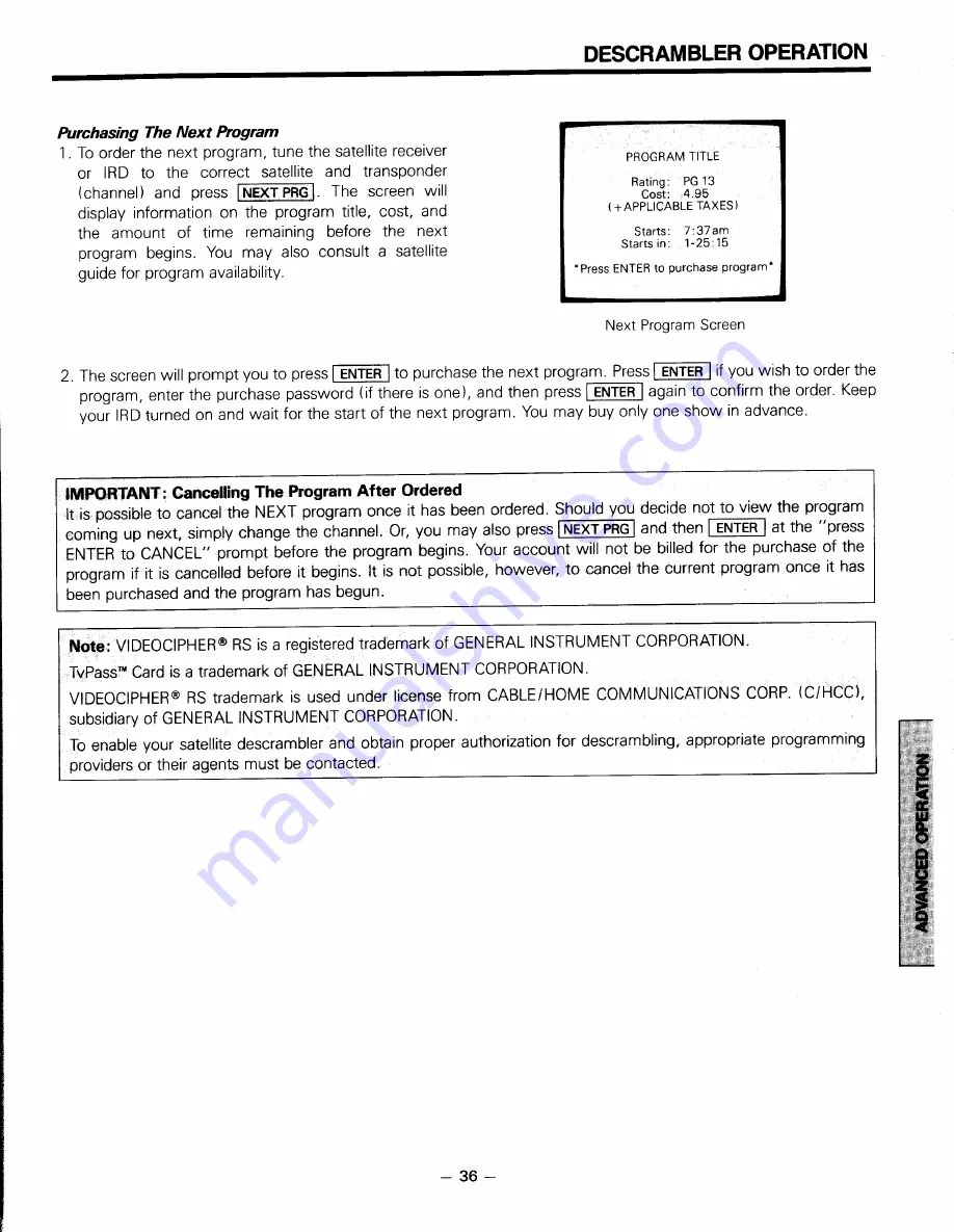 Toshiba TRX-1420 Скачать руководство пользователя страница 37