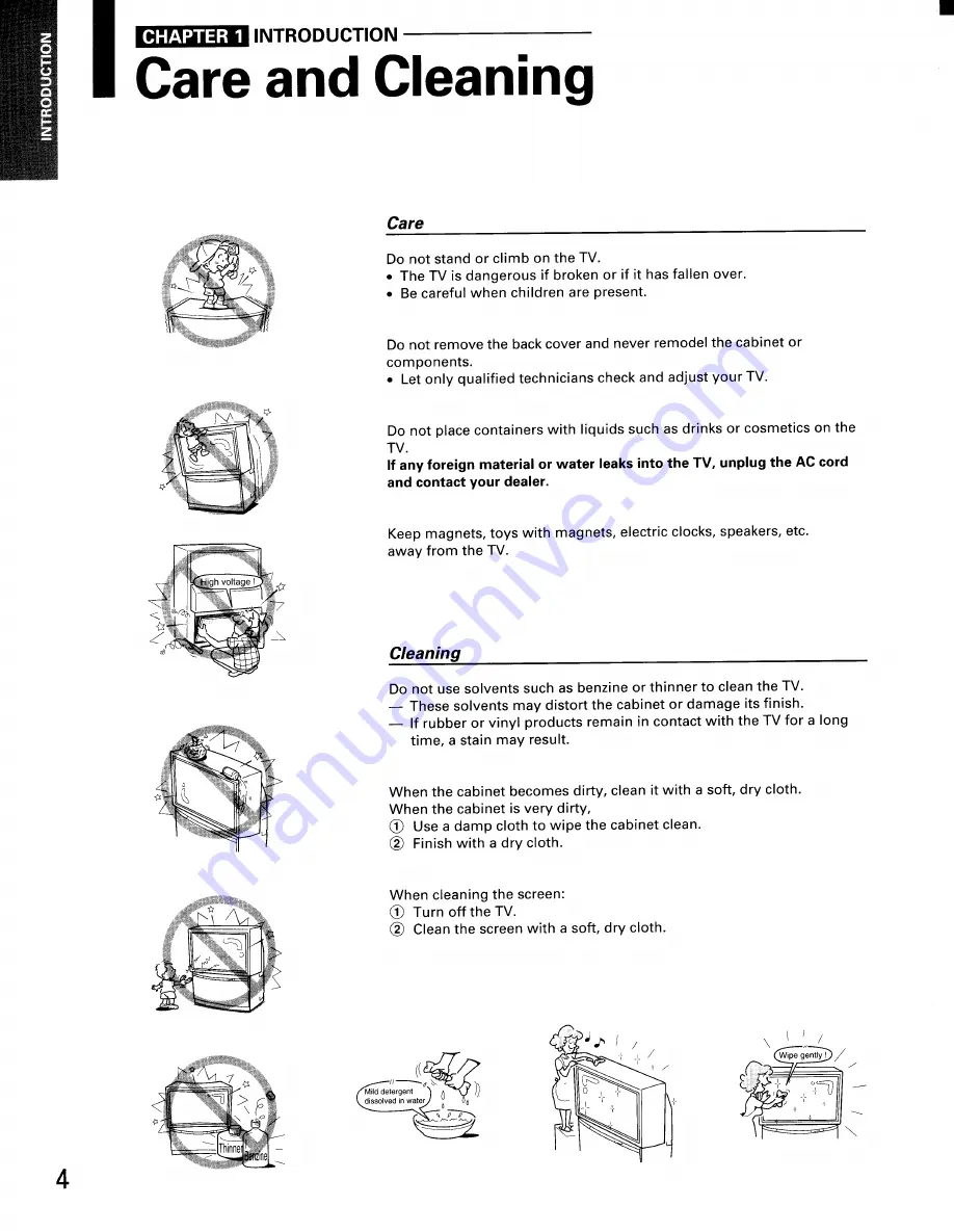 Toshiba TW40H80 Owner'S Manual Download Page 4