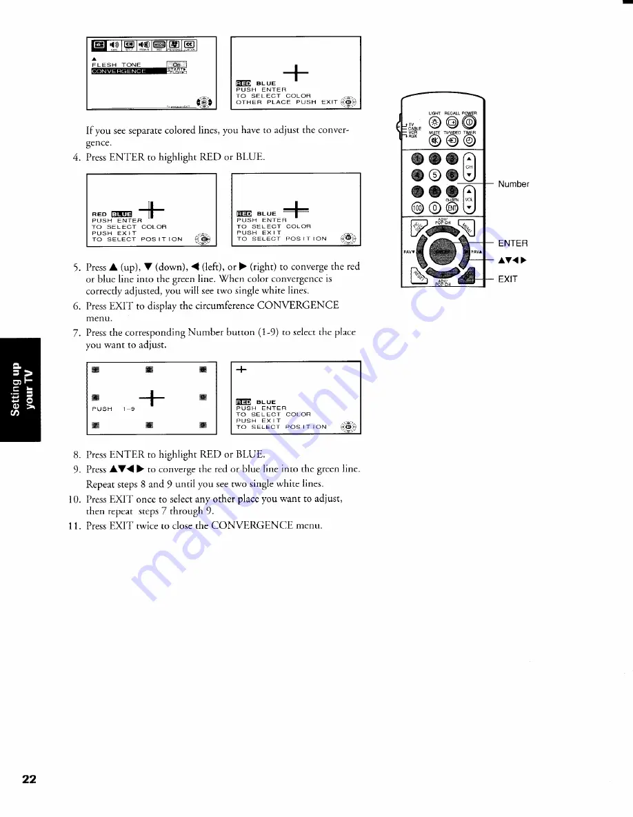 Toshiba TW40X81 Owner'S Manual Download Page 22