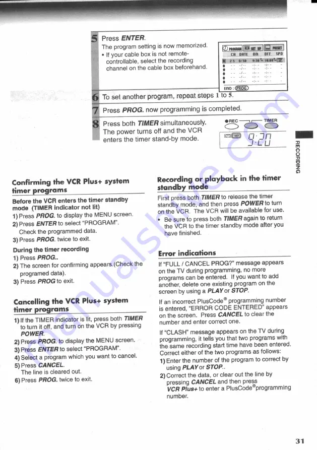 Toshiba W605 Owner'S Manual Download Page 31