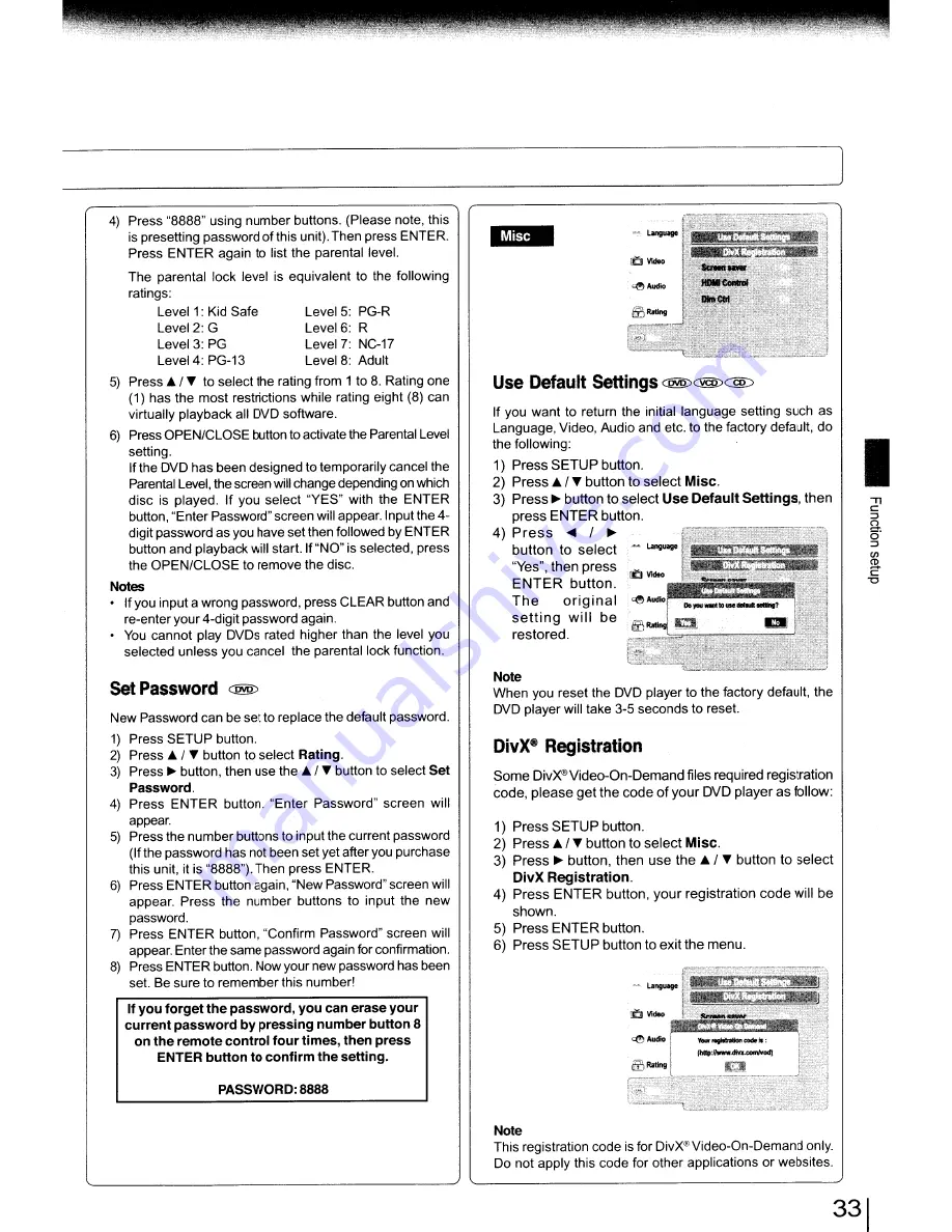 Toshiba XD-E500 Скачать руководство пользователя страница 33