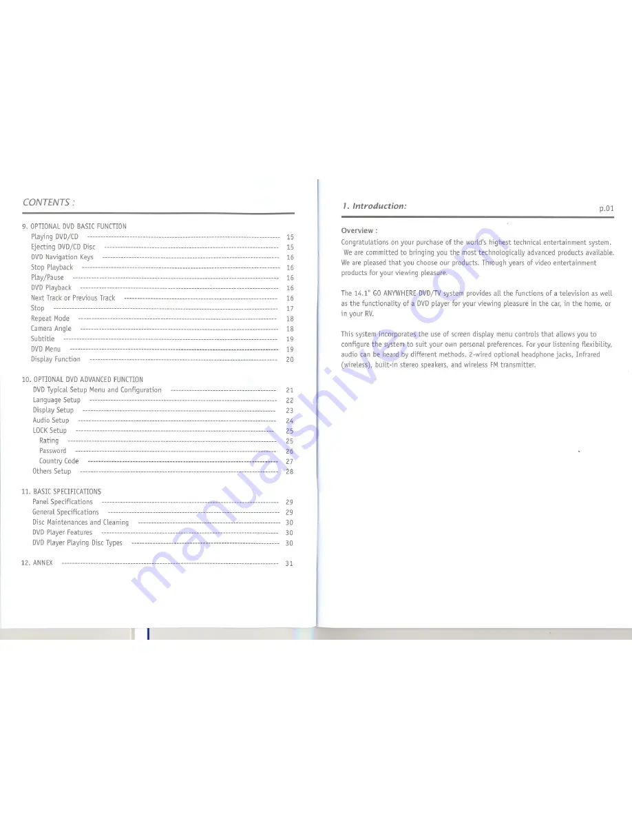 Tote Vision LCD-1411T Owner'S Manual And Installation Manual Download Page 4