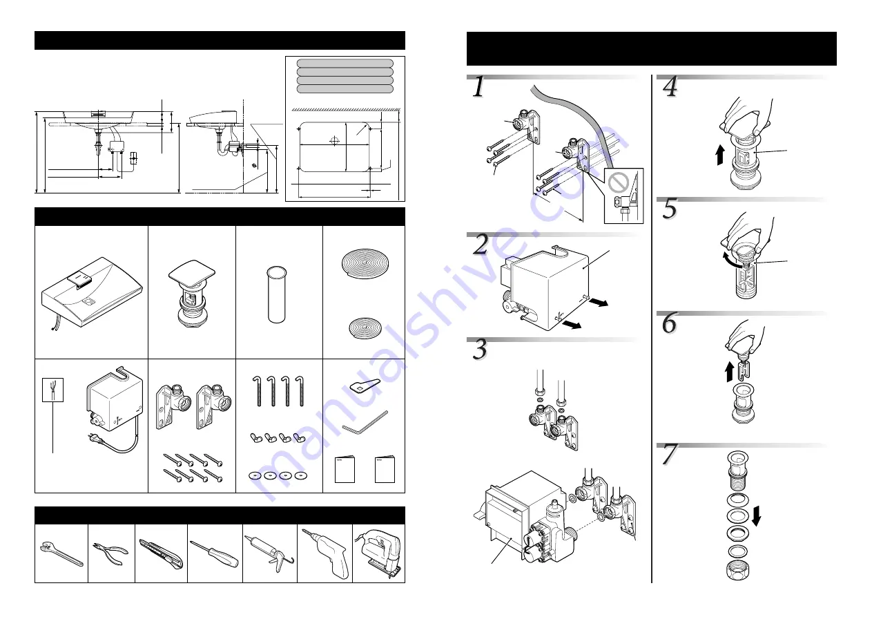 Toto NEOREST LW991DF Installation Manual Download Page 6