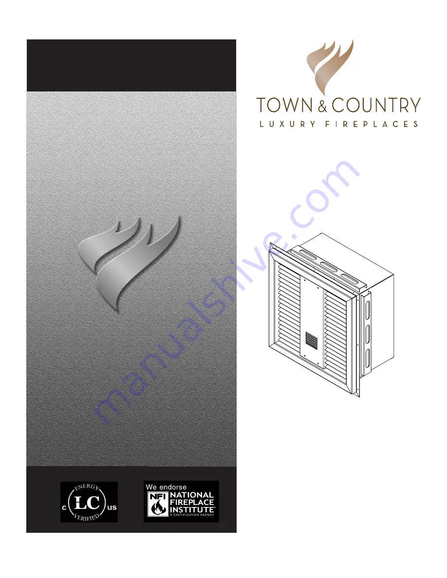 Town & Country Fireplaces 22080041 Installation And Servicing Instructions Download Page 1