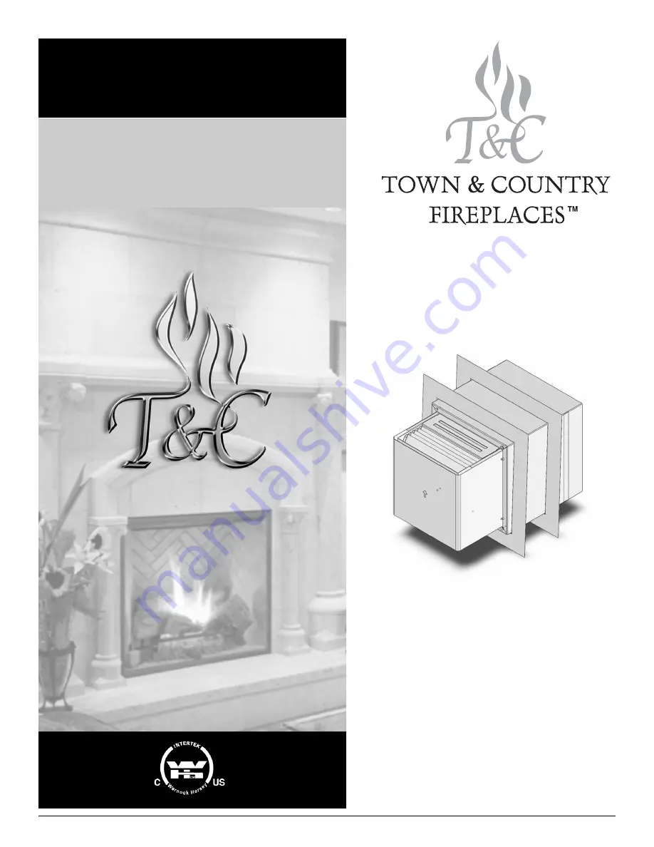 Town & Country Fireplaces TCVT.SSWTA Скачать руководство пользователя страница 1