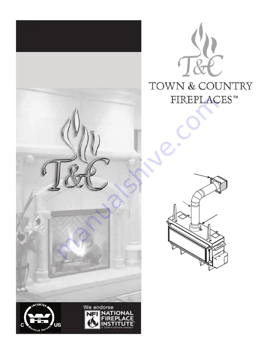 Town & Country Fireplaces TCVT.WSPVB Скачать руководство пользователя страница 1