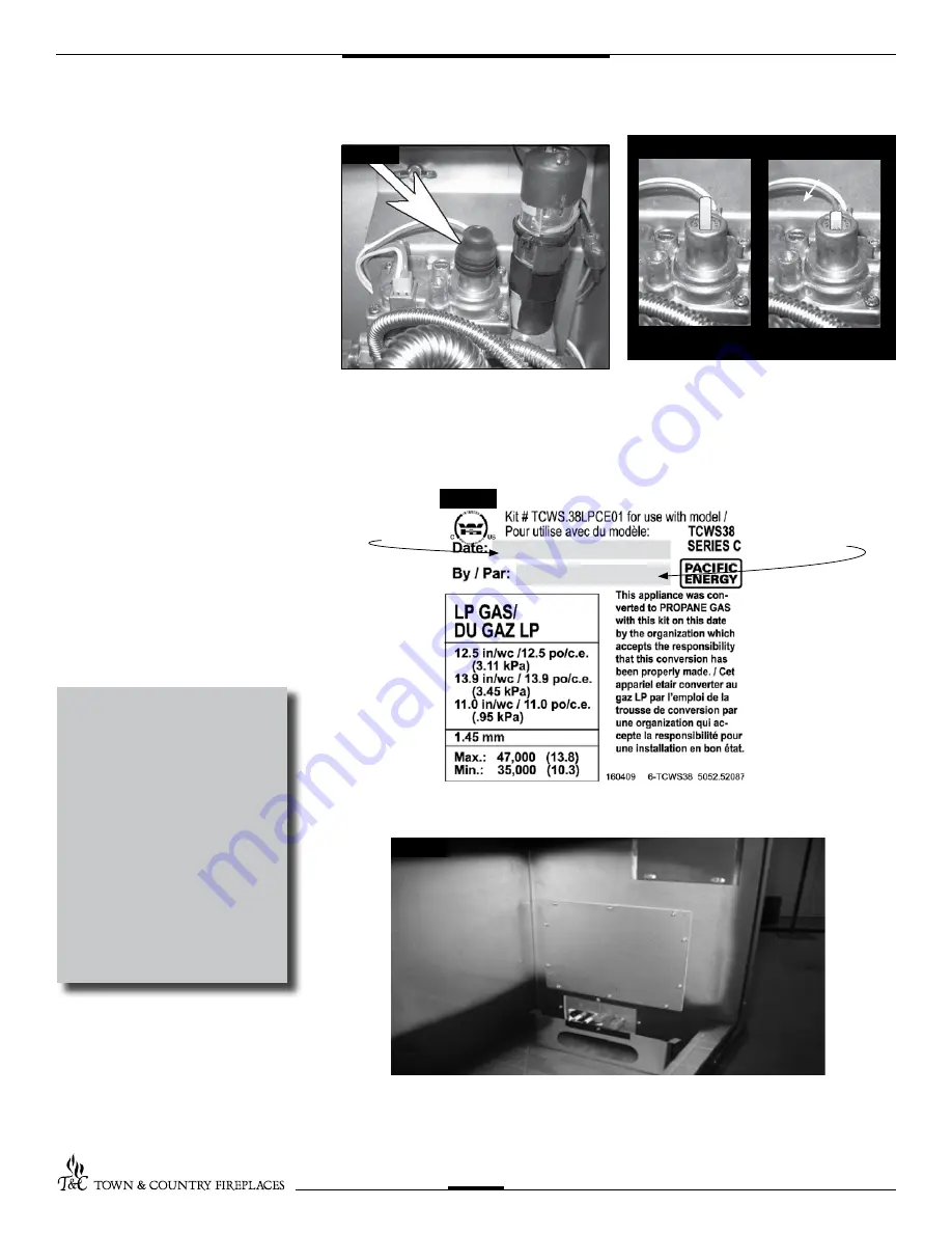 Town & Country Fireplaces TCWS.38NG03.C Instructions Manual Download Page 8