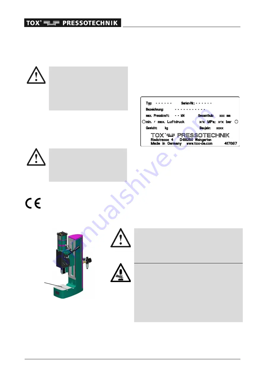 TOX PRESSOTECHNIK FinePress PFHL 008.002 Скачать руководство пользователя страница 12