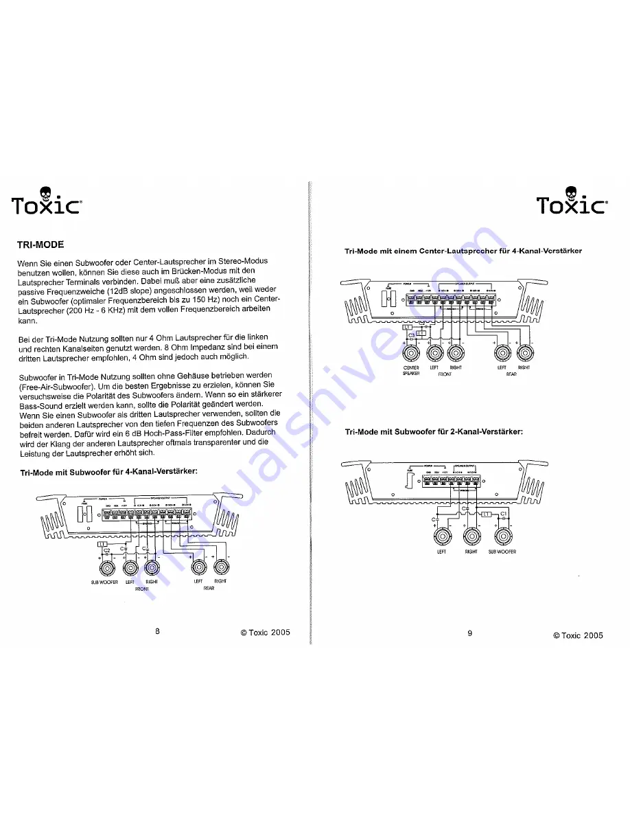 Toxic TX-1200N Скачать руководство пользователя страница 5