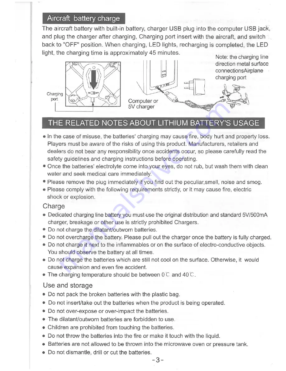 Toyabi Nano King Instruction Manual Download Page 3