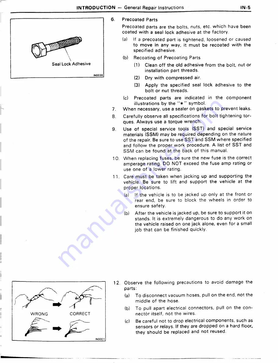 Toyota 11B Repair Manual Download Page 7