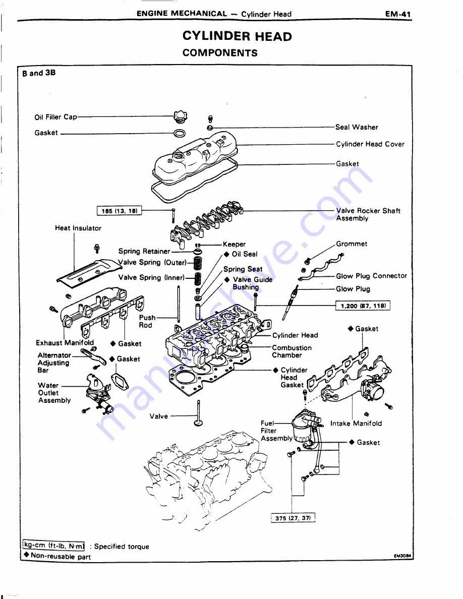 Toyota 11B Repair Manual Download Page 50