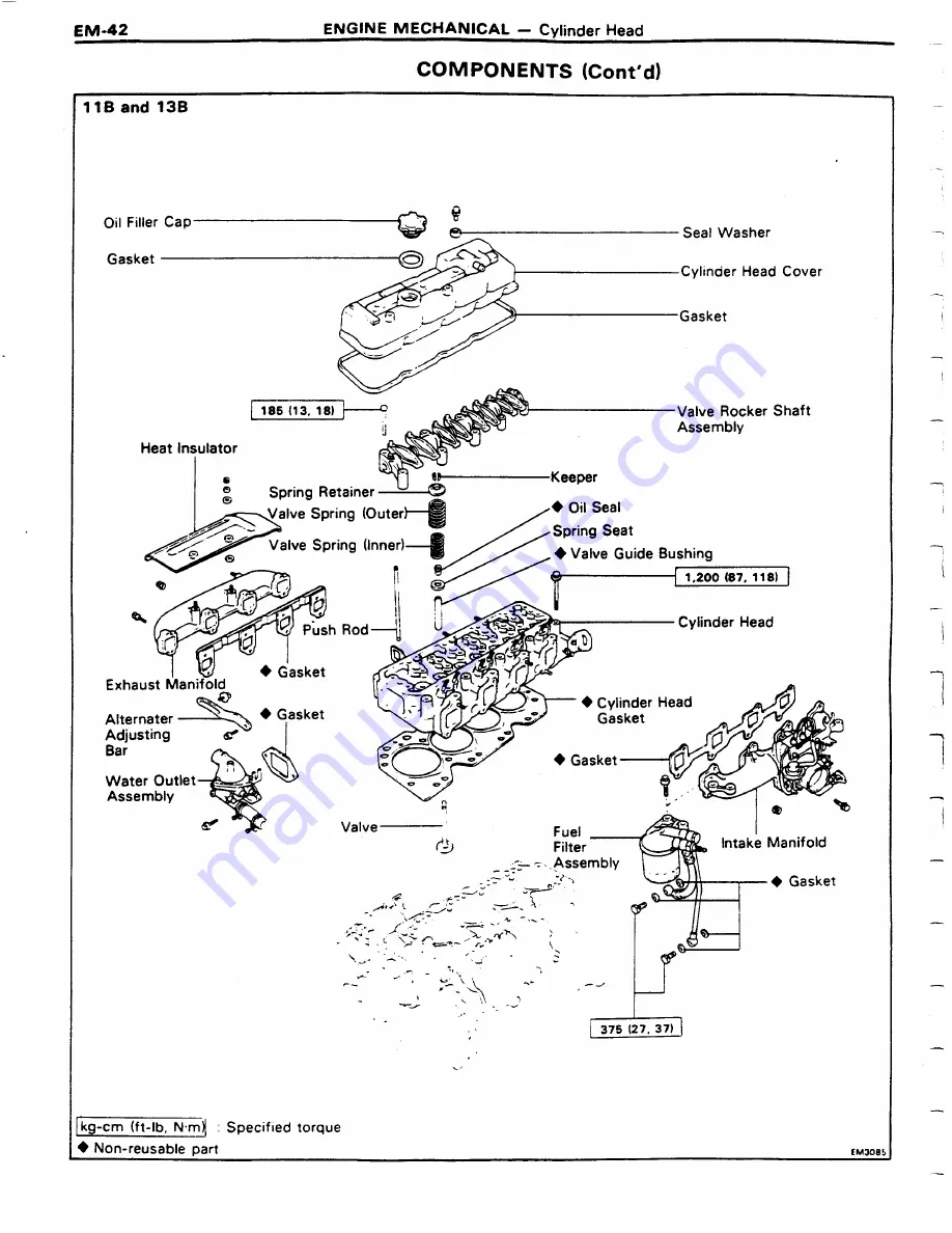 Toyota 11B Repair Manual Download Page 51