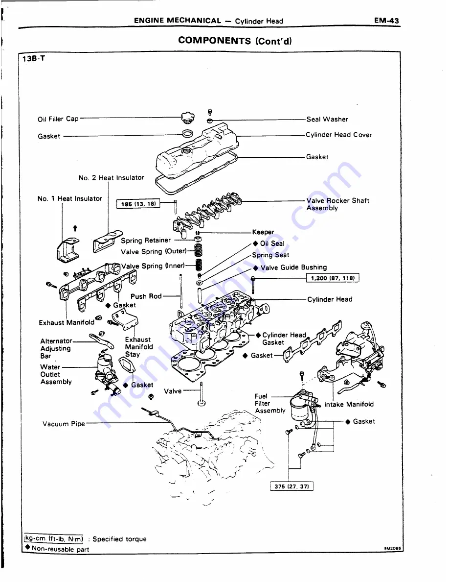 Toyota 11B Repair Manual Download Page 52