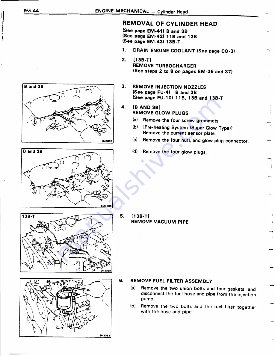 Toyota 11B Repair Manual Download Page 53