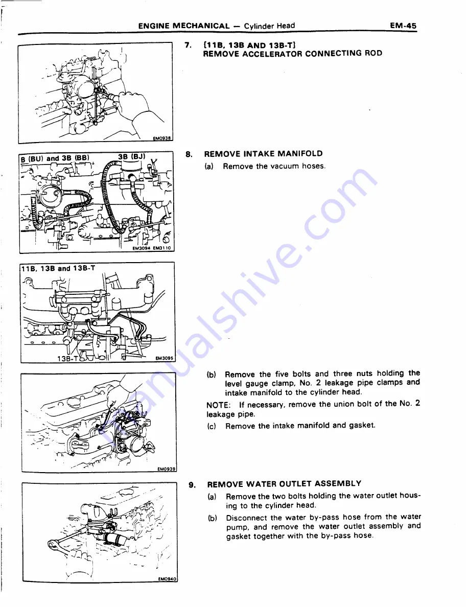 Toyota 11B Repair Manual Download Page 54