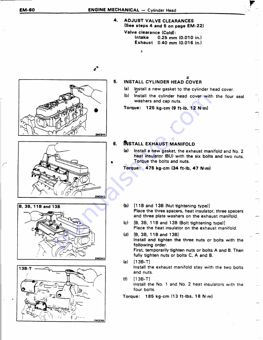 Toyota 11B Repair Manual Download Page 69