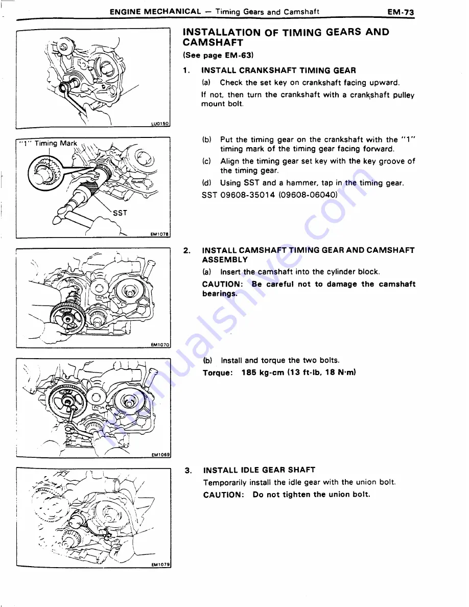 Toyota 11B Repair Manual Download Page 82