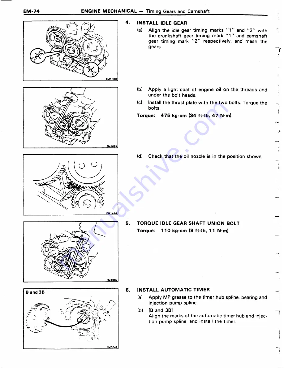 Toyota 11B Repair Manual Download Page 83