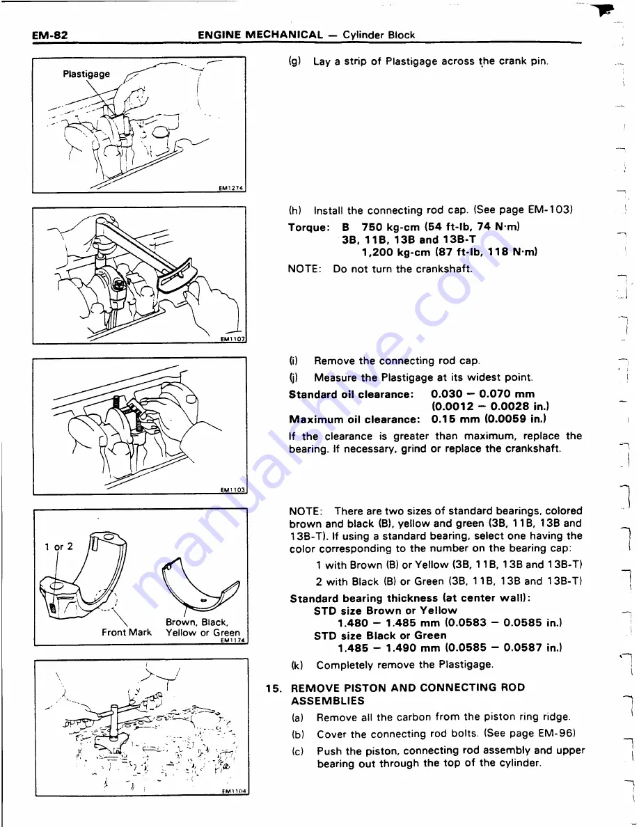 Toyota 11B Repair Manual Download Page 91