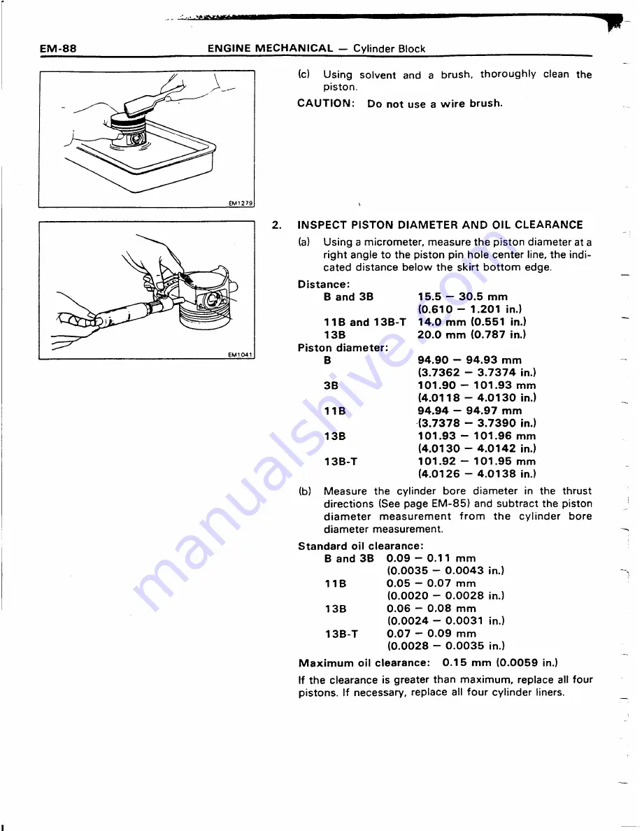 Toyota 11B Repair Manual Download Page 97