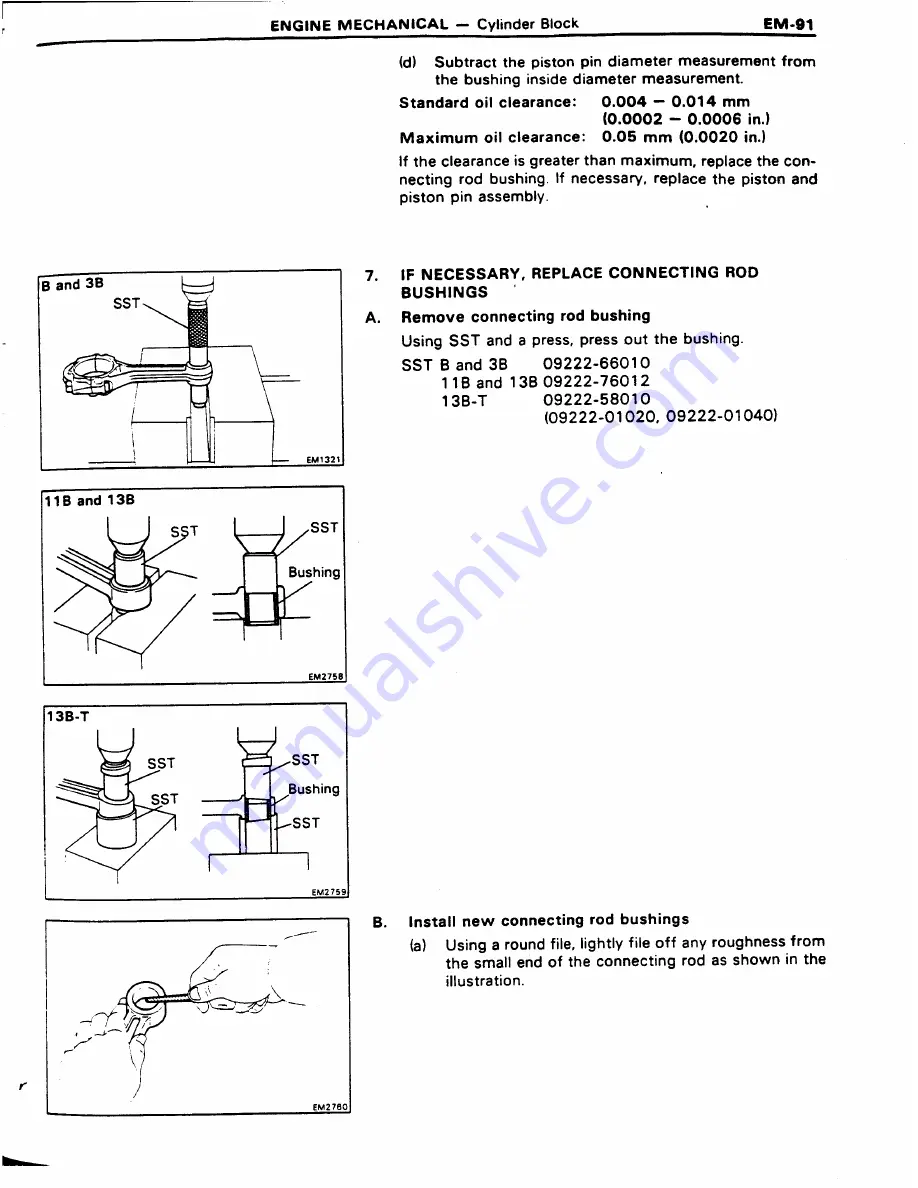 Toyota 11B Repair Manual Download Page 100