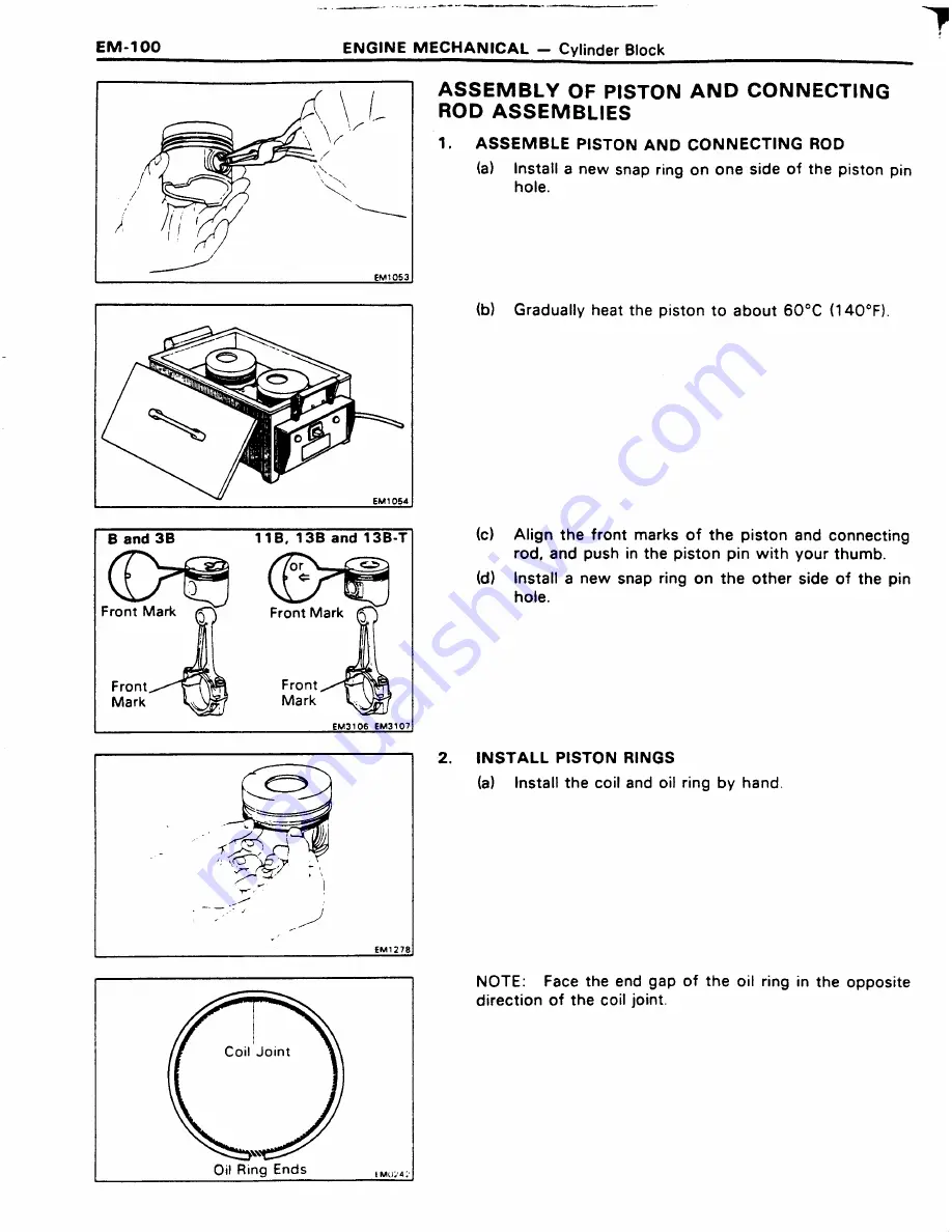 Toyota 11B Repair Manual Download Page 109