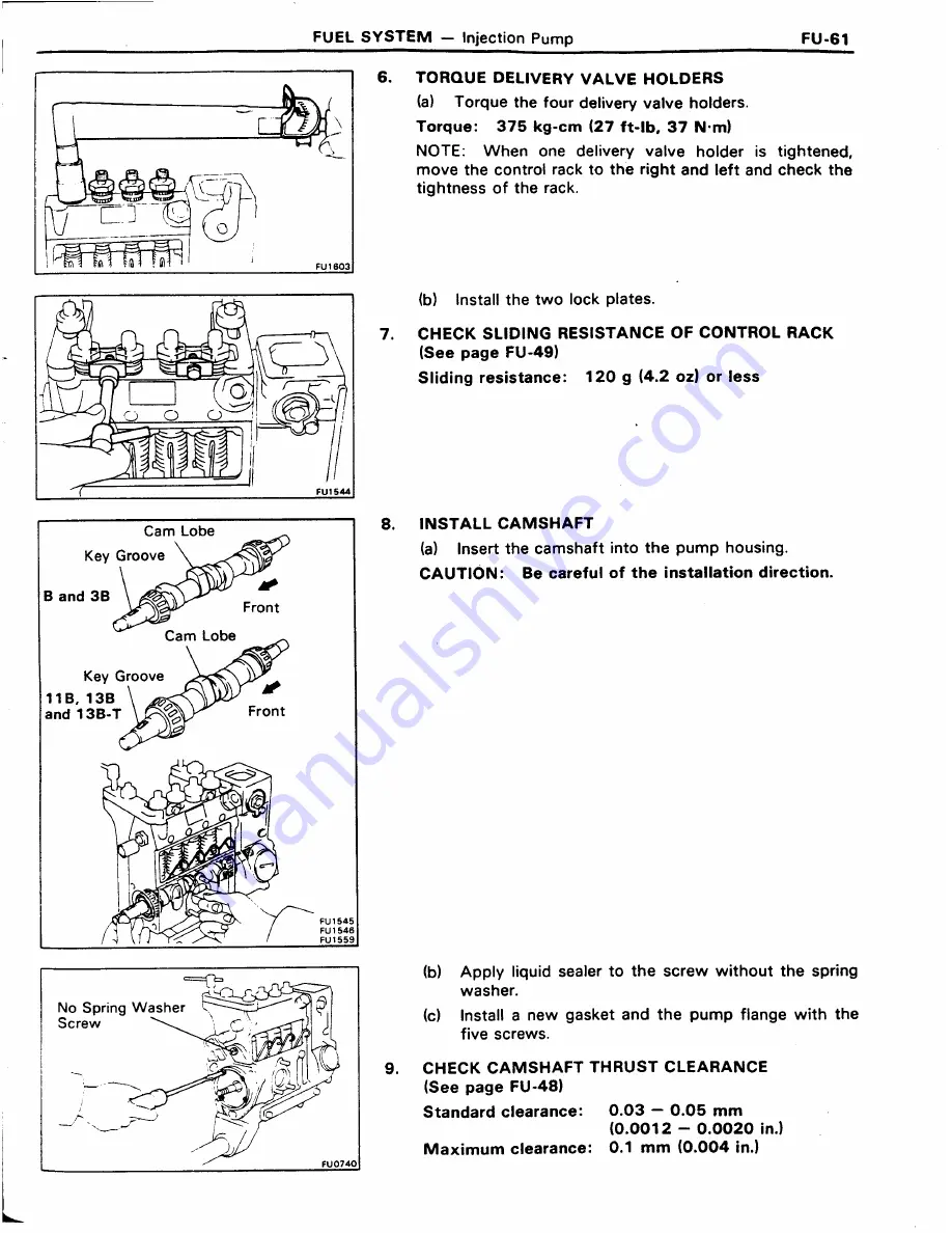 Toyota 11B Repair Manual Download Page 174