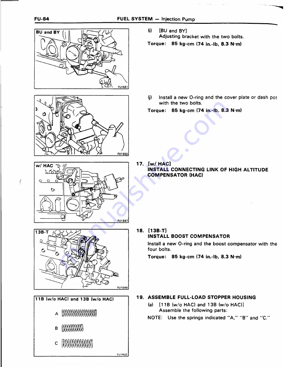 Toyota 11B Repair Manual Download Page 197