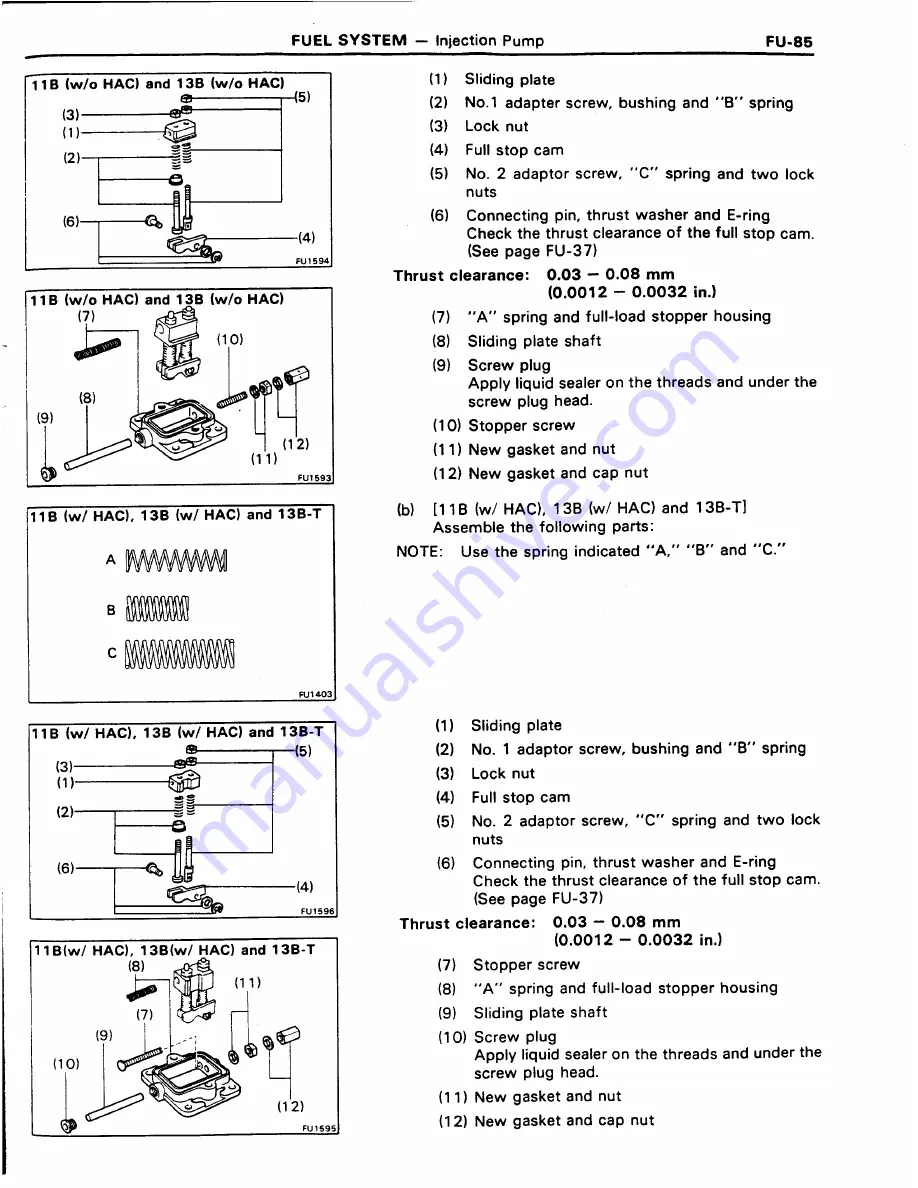 Toyota 11B Repair Manual Download Page 198