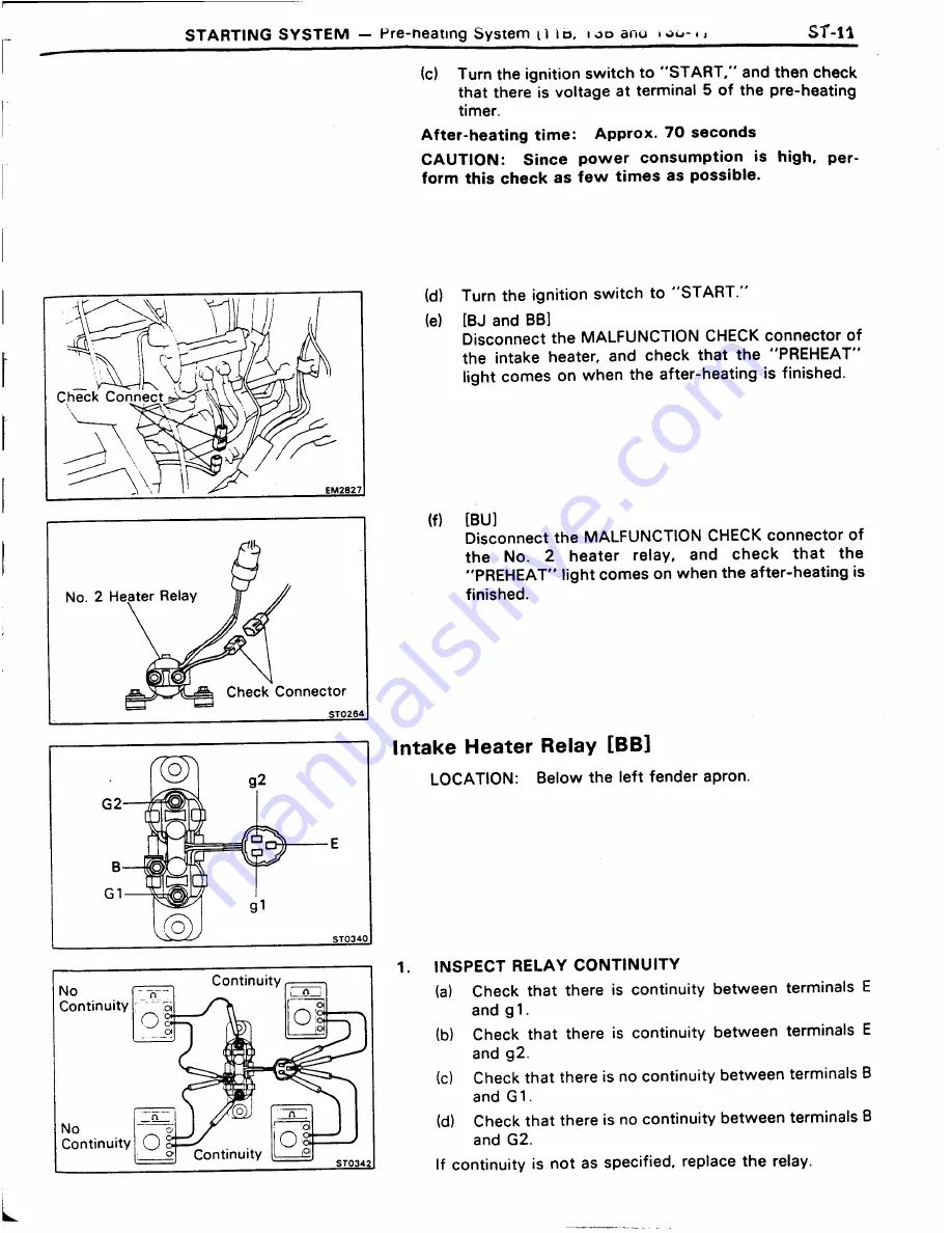 Toyota 11B Repair Manual Download Page 259