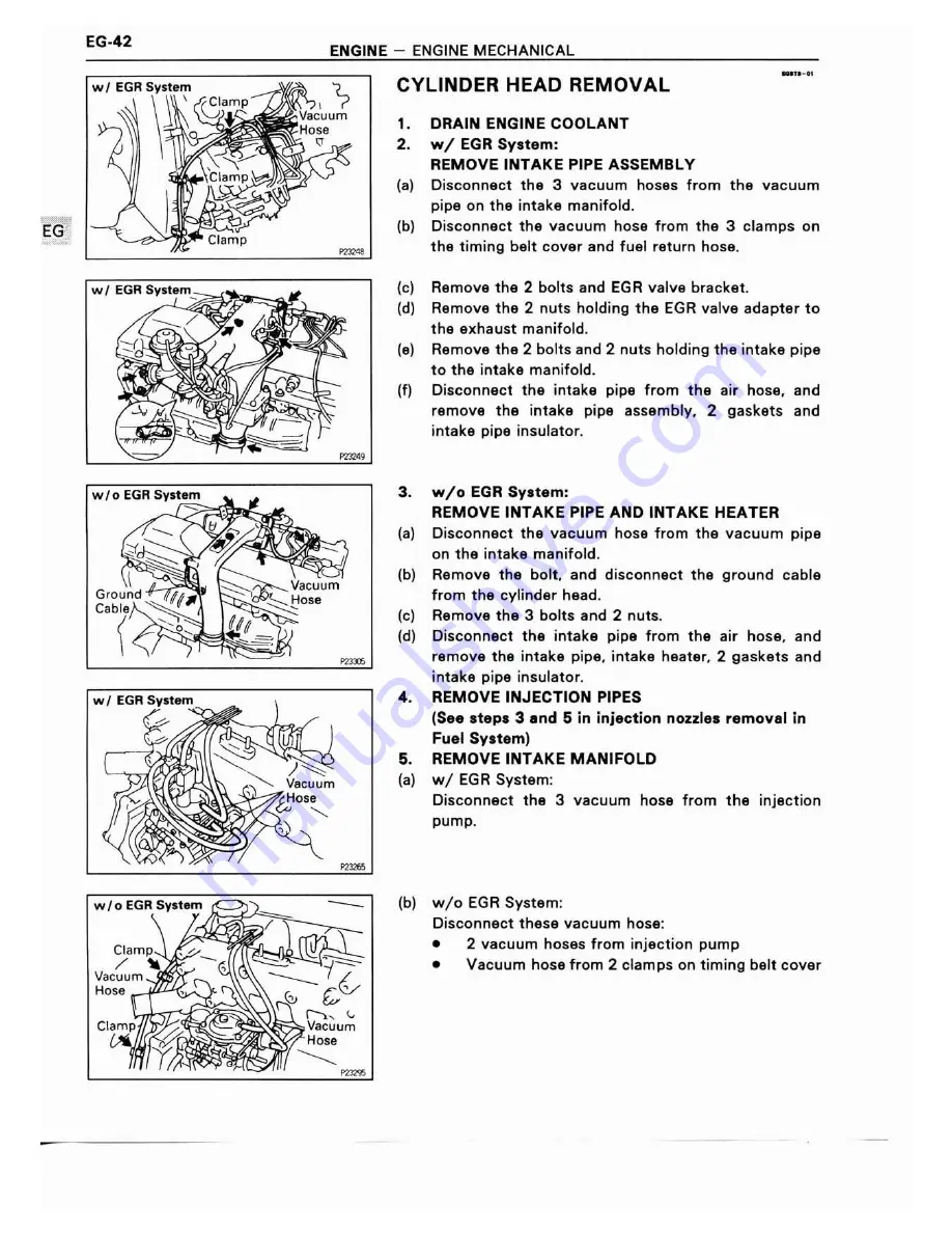 Toyota 1HD-FT Repair Manual Download Page 55