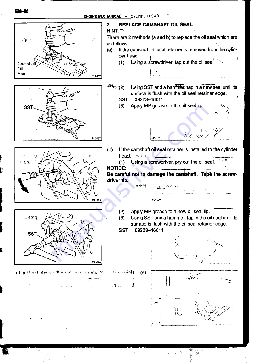 Toyota 1KZ-TE Repair Manual Download Page 208