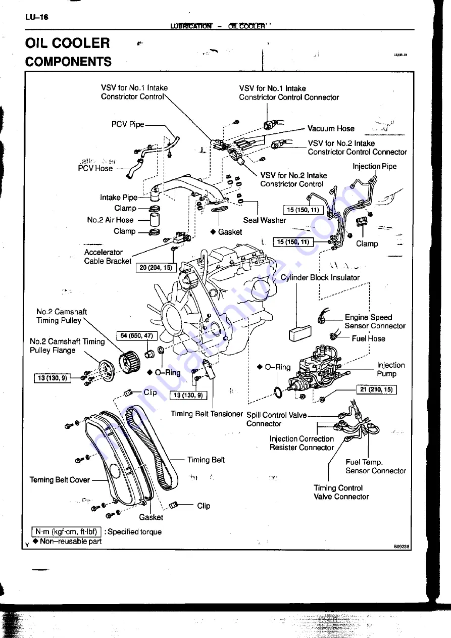 Toyota 1KZ-TE Repair Manual Download Page 360