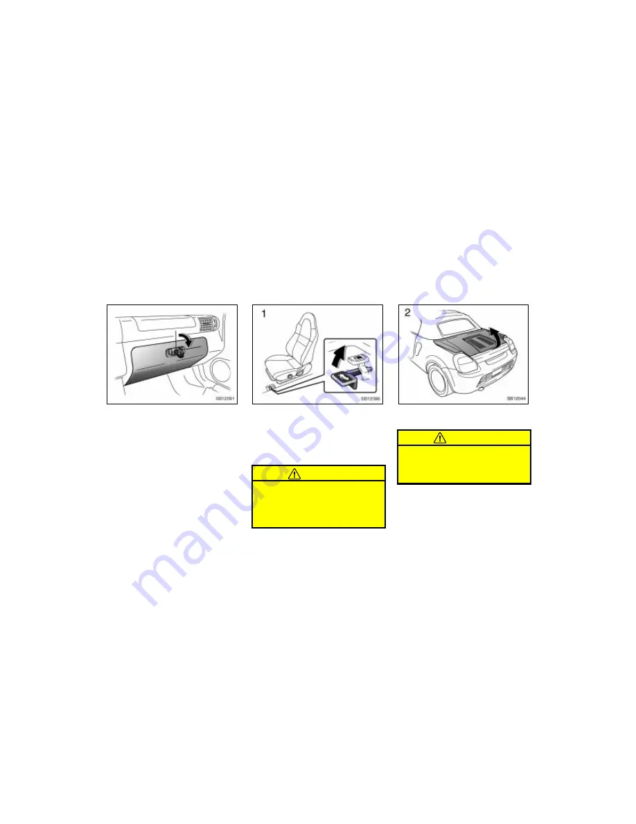 Toyota 2002 MR2 Spyder Owner'S Manual Download Page 23